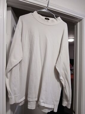 Cambridge Classics Vintage White Long Sleeve Crewneck Top